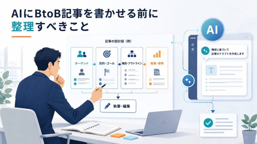 AIにBtoB記事を書かせる前に整理すべきこと