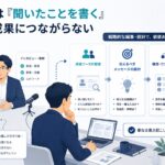 取材記事は「聞いたことを書く」だけでは成果につながらない